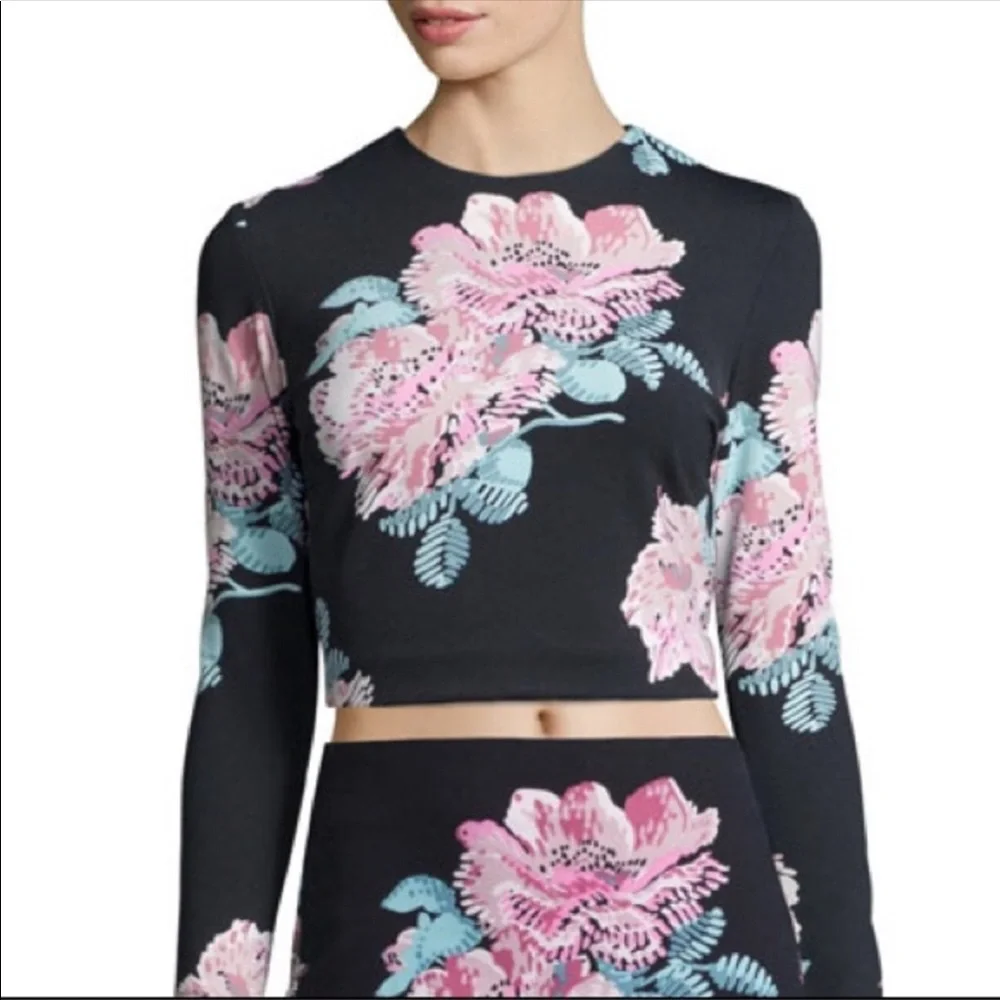 Elizabeth and James Polly floral crop top XS - Picture 2 of 5